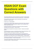HSAN DCF Exam Questions with Correct Answers 