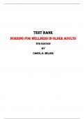 Nursing for Wellness in Older Adults 8th Edition Test Bank By Carol A. Miller | Chapter 1 – 29, Latest-2023/2024| 