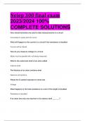 Neiep 300 final exam 2023/2024 100%  COMPLETE SOLUTIONS