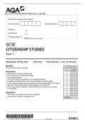 AQA GCSE CITIZENSHIP STUDIES Paper 2 QP 2023 