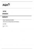 AQA GCSE SPANISH 8698/SF Paper 2 Speaking Foundation Mark scheme including Guidance for Role-plays June 2023 Version: 1.0 Final