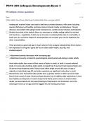 PSYC 290 (Lifespan Development) Exam 3