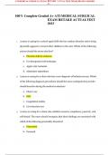 100% Complete Graded A+ ATI MEDICAL-SURGICAL EXAM RETAKE ACTUALTEST 2023 1. A nurse is caring for a school-aged child who has conduct disorder and is being physically aggressive toward other children in the unit. Which of the following actions should the 