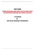  Brown and Mulholland’s Drug Calculations: Ratio and Proportion Problems for Clinical Practice 11th Edition Test Bank By  Ann Tritak, Margaret Daingerfield | All Chapters, Latest-2023/2024|