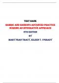 Hamric and Hanson's Advanced Practice Nursing An Integrative Approach 6th Edition Test Bank By Mary Fran Tracy, Eileen T. O'Grady | All Chapters, Latest-2023/2024|