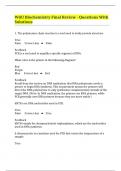 WGU Biochemistry Final Review - Questions With Solutions