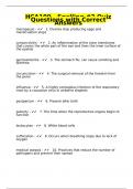 HCA100 - Spelling #2 Quiz Questions with Correct Answers 