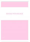 Volledige samenvatting Sociale Psychologie (geslaagd eerste zit) 