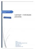 Op zoek naar een goed uitgewerkt verslag voor Module 6 Individuele Preventie? Hier is het! Ik behaalde een 8,5!