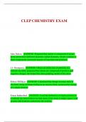 CLEP CHEMISTRY EXAM