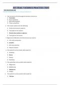 ATI TEAS 7 SCIENCE PRACTICE TEST  TEST QUESTIONS ONE FOR MORE INFORMATIOM EMAIL AT