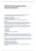 TBI/ICP NCLEX Questions And Answers Graded A+