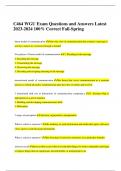 C464 WGU Exam Questions and Answers Latest 2023-2024 100% Correct Fall-Spring