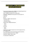 PATHO Test 2 - UTMB EXAM WITH COMPLETE SOLUTIONS