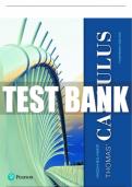 Test Bank For Thomas' Calculus 14th Edition All Chapters - 9780137442997