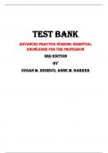 Advanced Practice Nursing: Essential Knowledge for the Profession  3rd Edition Test Bank By Susan M. DeNisco, Anne M. Barker | All Chapters, Latest - 2023|