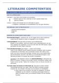 Samenvatting -  Literaire competenties (YV1041)