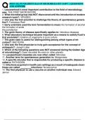 BIOS 242, FUNDAMENTALS OF MICROBIOLOGY CHPT 1 QUESTIONS AND ANSWERS