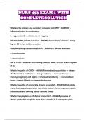 NURS 453 EXAM 1 WITH COMPLETE SOLUTION