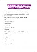 NURS 453 EXAM 2 STUDY GUIDE WITH SOLUTION