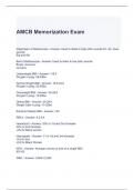 AMCB Memorization Exam with complete solutions