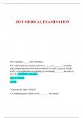 DOT MEDICAL EXAMINATION