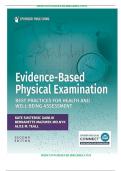 Test Bank For Evidence-Based Physical Examination: Best Practices for Health and Well-Being Assessment 2nd Edition by Kate Gawlik||ISBN NO:10,0826155316||ISBN NO:13,978-0826155313||All Chapters||Complete Guide A+