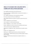 WGU C172 EXAM 100% SOLVED WITH COMPLETE SOLUTION 2023/2024