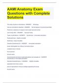 AAMI Anatomy Exam Questions with Complete Solutions