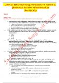         2023-24 HESI Med Surg Exit Exam (V1 Version 1) Question & Answers + Guaranteed A+ (Answer Key)