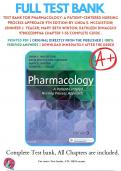 Test Bank For Pharmacology: A Patient-Centered Nursing Process Approach 9th Edition By Linda E. McCuistion Jennifer Yeager Mary Beth Winton Kathleen DiMaggio 9780323399166 Chapter 1-55 Complete Guide