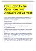 Bundle For CPCU 530 2023 Exam Questions and Answers All Correct