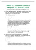 Chapter 13: Nonopioid Analgesics: Salicylates and Nonsalic- ylates Introductory Clinical Pharmacology 12th Edition by Susan M Ford