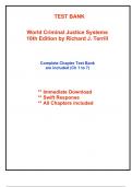 Test Bank for World Criminal Justice Systems, 10th Edition Terrill (All Chapters included)