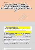 TNCC 9TH EDITION EXAM LATEST  2023-2024 COMPLETE 80 QUESTIONS  AND CORRECT ANSWERS /ALREADY GRADED A+ 