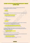 LATESTATIPharmacologyNGNEXAM2023A+GRADE  LATESTPASS