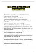PN2 Exam 3 Questions With Verified Answers