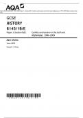 AQA GCSE HISTORY 8145/1B/E Paper 1 Section B/E: Conflict and tension in the Gulf and Afghanistan, 1990–2009 Mark scheme June 2023 ACTUAL PAPER