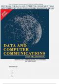 TEST BANK FOR DATA AND COMPUTER COMMUNICATIONS 10TH EDITION BY STALLINGS|ANSWERS 2024/2025|100%PASS