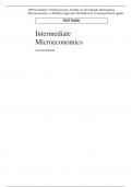 100%Complete Verified answers Graded A+(Test Bank) Intermediate Microeconomics A Modern Approach 9th Edition by Varian.pdf latest update Intermediate Microeconomics NINTH EDITION TEST BANK  (Test Bank)Intermediate Microeconomics A Modern Approach 9th Edit