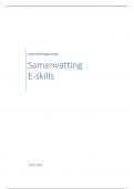 Volledige samenvatting E-skills '23-'24
