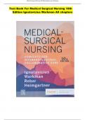 Test Bank For Medical Surgical Nursing 10th  Edition Ignatavicius Workman All chapters