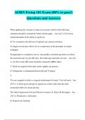 AORN Periop 101 Exam (80% to pass!) Questions and Answers