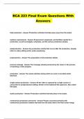 BCA 223 Final Exam Questions With Answers 