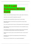 2023 TDLR Lash Extension Written Exam