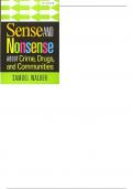 Sense And Nonsense About Crime, Drugs, and Communities 8th Edition by Samuel Walker  - Test Bank