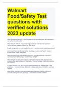 Walmart Food/Safety Test Questions And Answers Real Quiz 2023