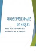 ANALYSE PRELEMINAIRE DES RISQUES