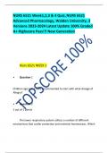 NURS 6521 Week1,2,3 & 4 Quiz, NURS 6521  Advanced Pharmacology, Walden University, 3 Versions 2023-2024 Latest Update 100% Graded A+ Highscore Pass!!! New Generation