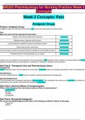 NR293 Pharmacology for Nursing Practice Week 2 Concepts BEST ELABORATED STUDTY GUIDE 100%